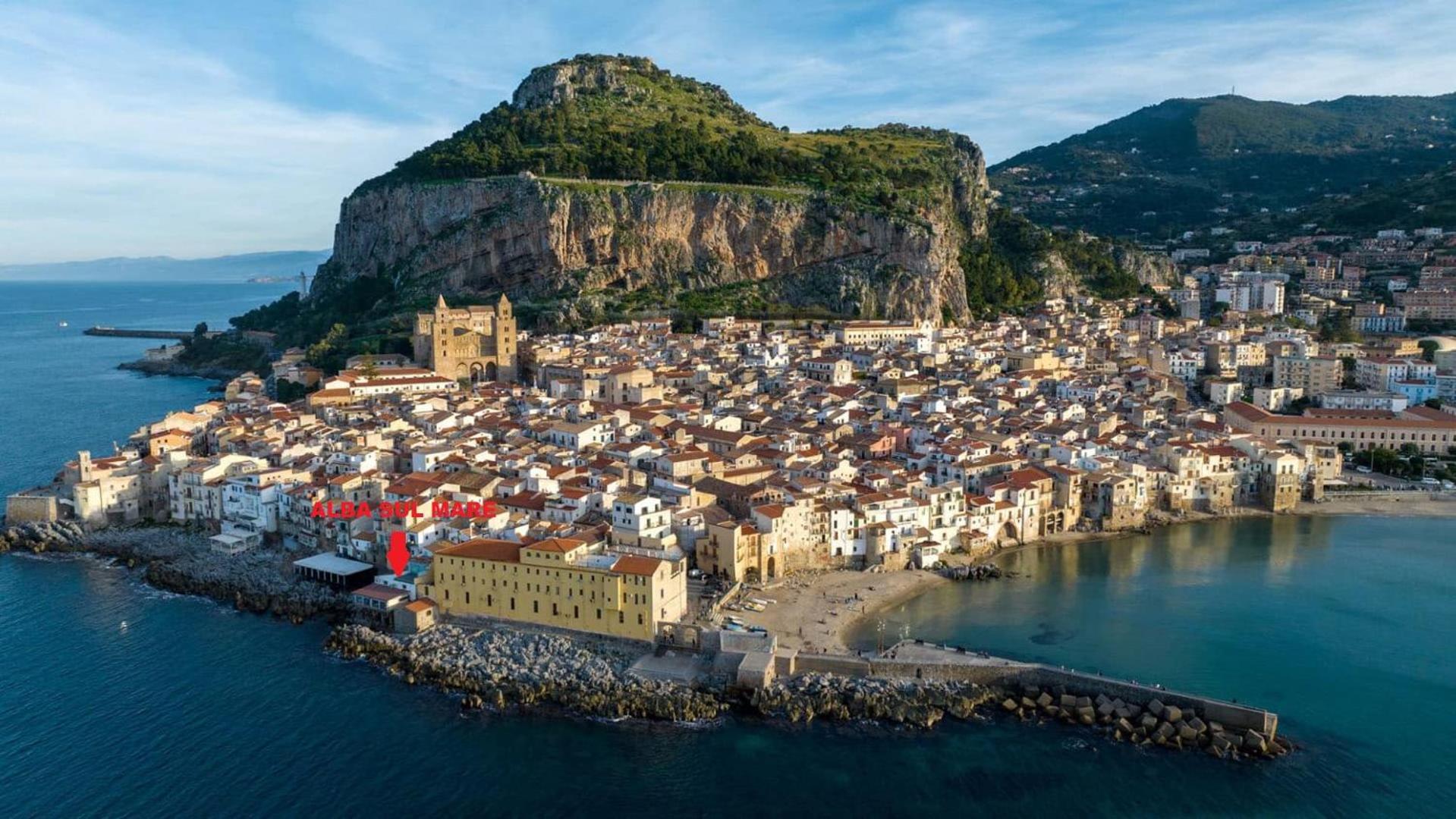 Alba Sul Mare By Caseserio Cefalu Bagian luar foto