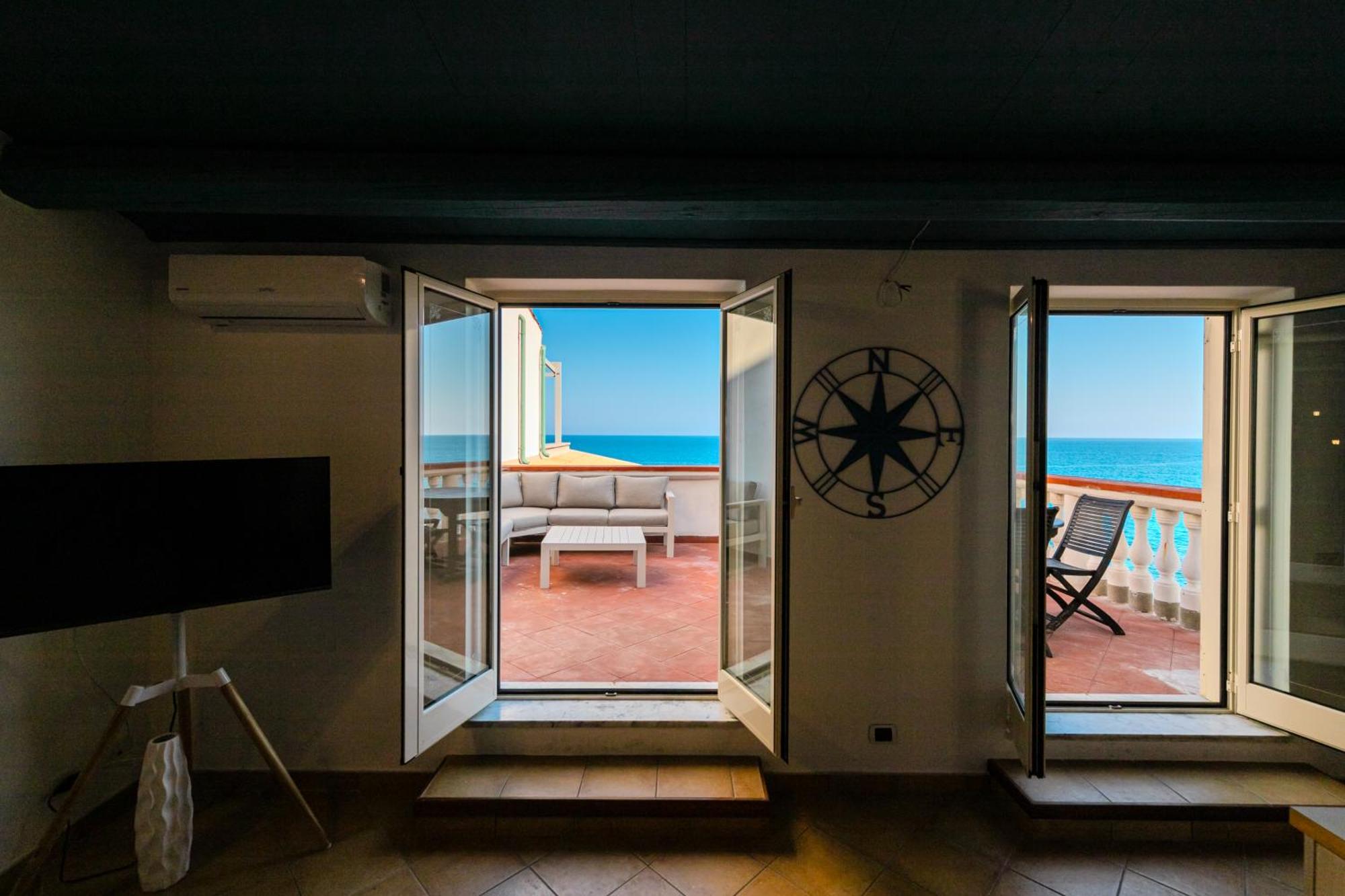 Alba Sul Mare By Caseserio Cefalu Bagian luar foto